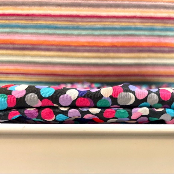 Kate Spade On Purpose Dance Party Dot Large Nylon Wristlet Clutch w Bow Rare - Picture 15 of 16